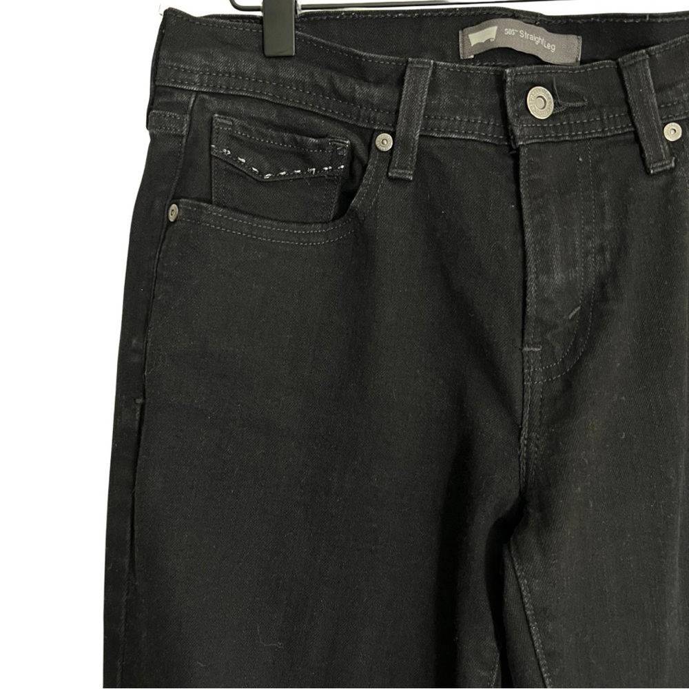 Levi's Black Straight Leg Women's Jeans - Picture 4 of 13